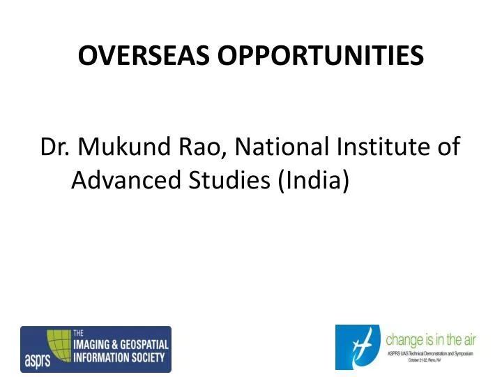 overseas opportunities