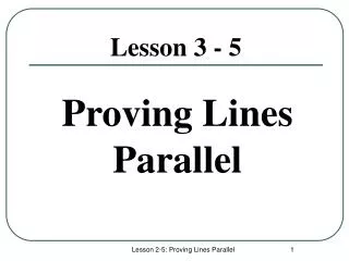 Lesson 3 - 5