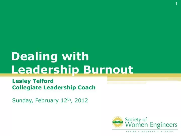dealing with leadership burnout