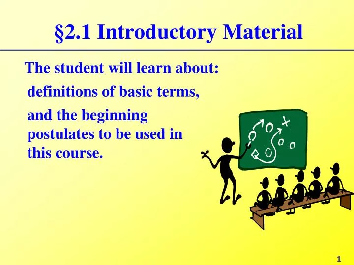 2 1 introductory material