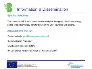 Information &amp; Dissemination