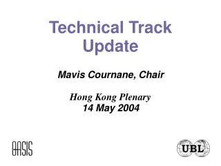 Technical Track Update