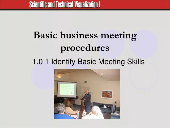 basic business meeting procedures