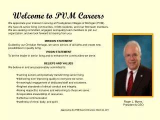 Welcome to PVM Careers