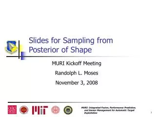 Slides for Sampling from Posterior of Shape