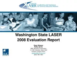 Washington State LASER 2008 Evaluation Report