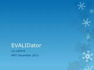 EVALIDator