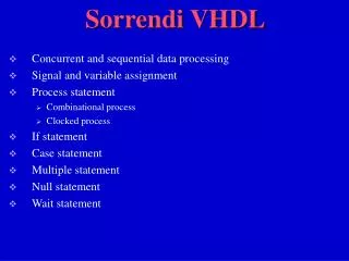 S orrendi VHDL