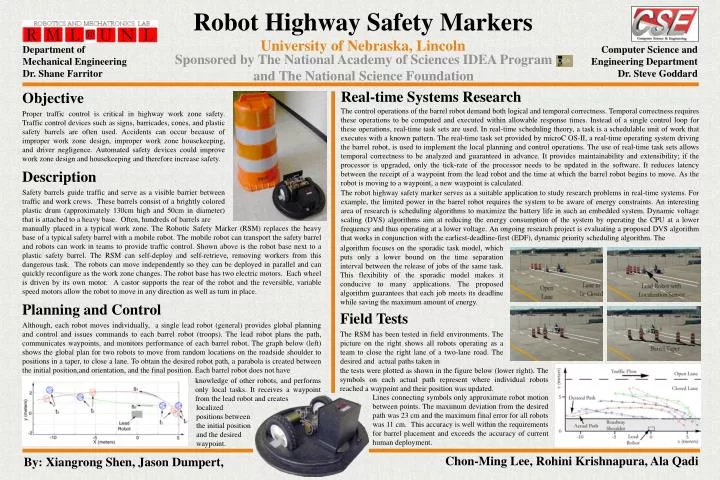 robot highway safety markers