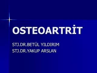 osteoartr t