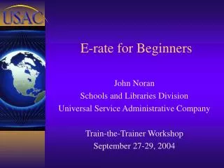 E-rate for Beginners