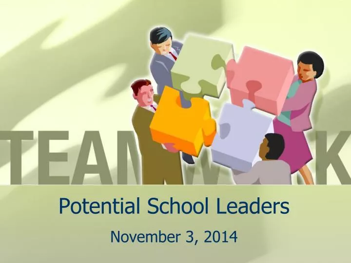 potential school leaders
