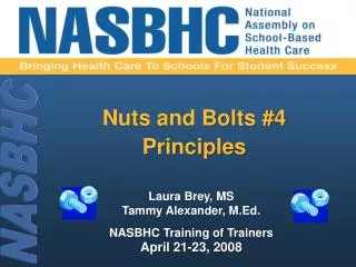 Nuts and Bolts #4 Principles