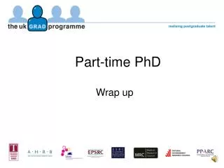 Part-time PhD