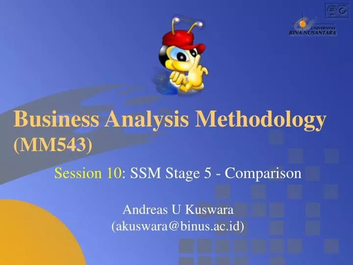 business analysis methodology mm543