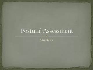 Postural Assessment