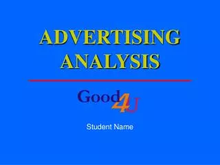 ADVERTISING ANALYSIS