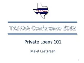 TASFAA Conference 2012
