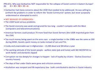 ppq 67a and 67b gorbachev abd collapse of ussr