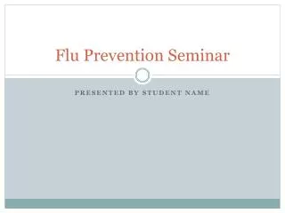 Flu Prevention Seminar