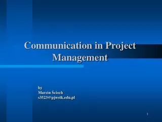 Communication in Project Management