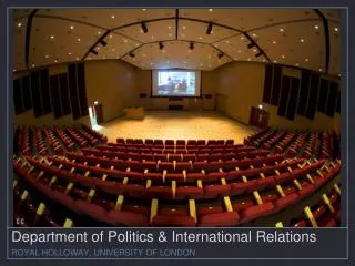 Department of Politics &amp; International Relations