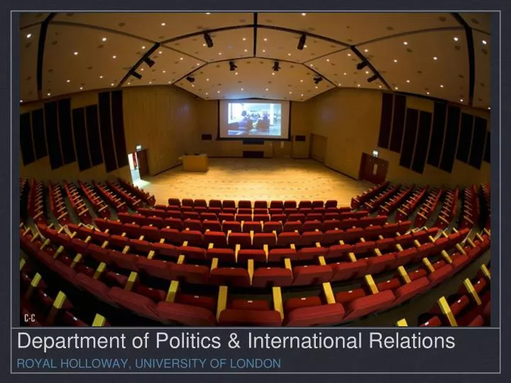 department of politics international relations