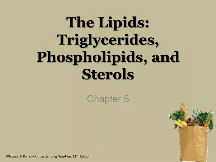 the lipids triglycerides phospholipids and sterols