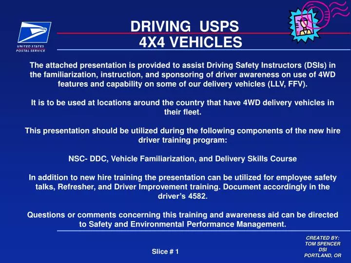 driving usps 4x4 vehicles