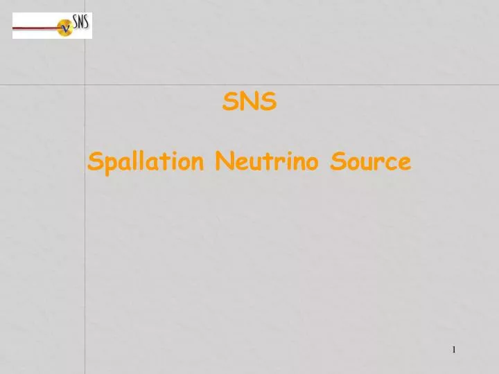 sns spallation neutrino source
