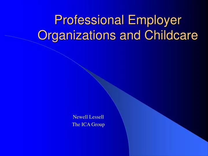professional employer organizations and childcare
