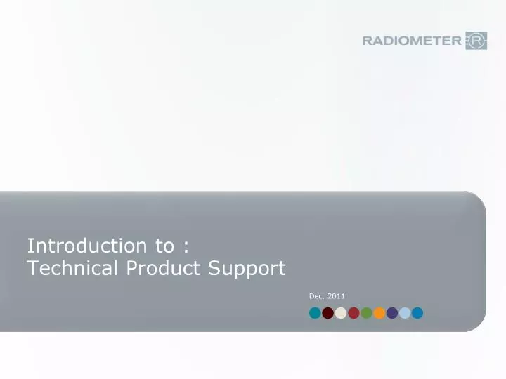 introduction to technical product support