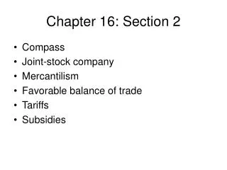 Chapter 16: Section 2