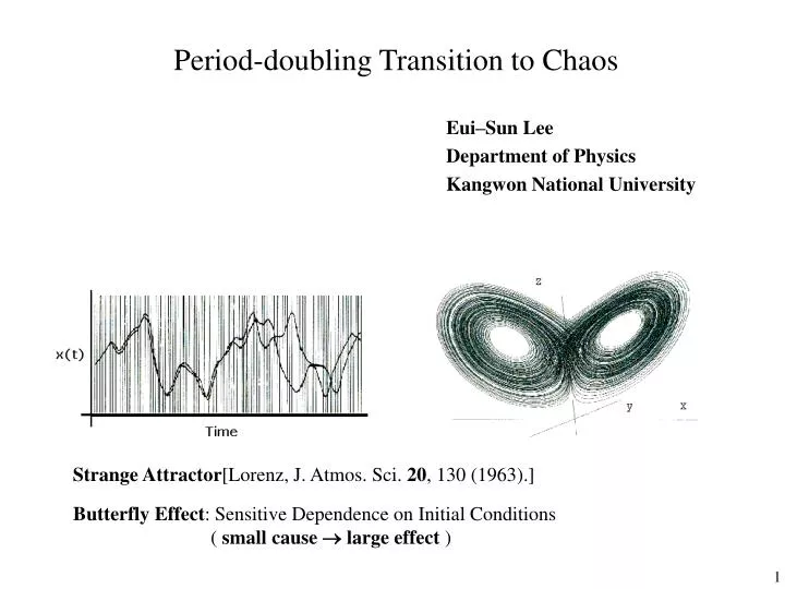 period doubling transition to chaos