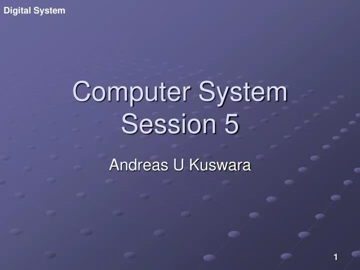 computer system session 5