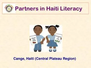 Partners in Haiti Literacy
