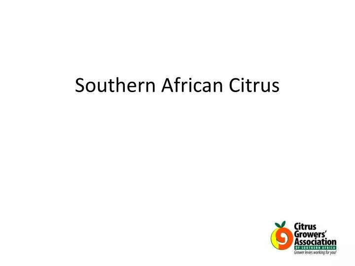southern african citrus