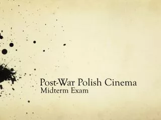 Post-War Polish Cinema
