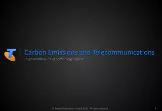 Carbon Emissions and Telecommunications
