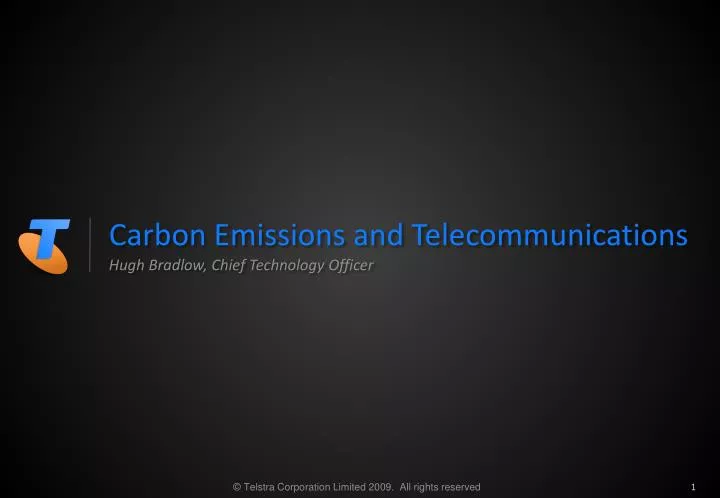 carbon emissions and telecommunications