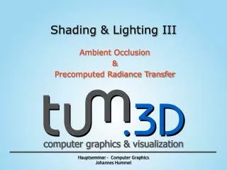 shading lighting iii
