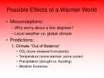 Understanding the Consequences of a Warmer World and Ozone Depletion - slide 1
