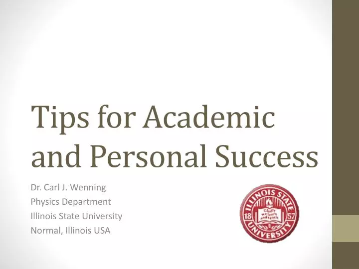 tips for academic and personal success