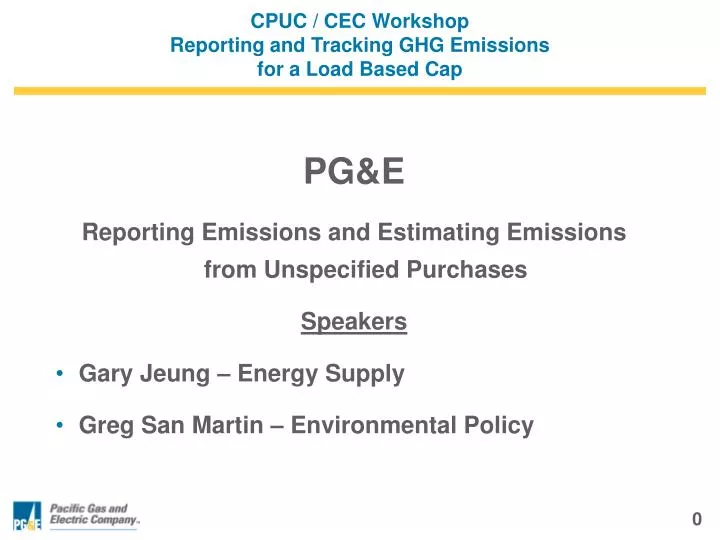cpuc cec workshop reporting and tracking ghg emissions for a load based cap