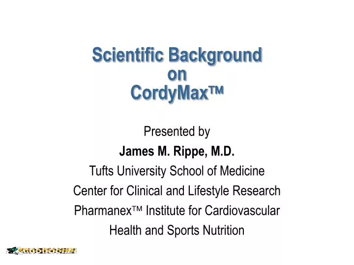 scientific background on cordymax
