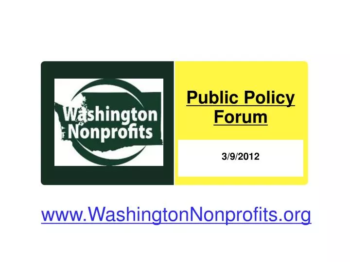 public policy forum