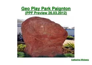 Geo Play Park Paignton (PPF Preview 26.03.2012)