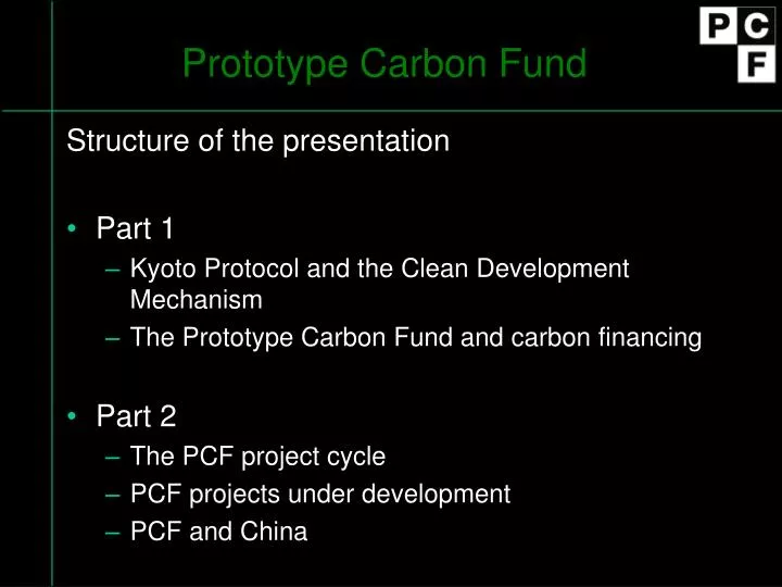 prototype carbon fund