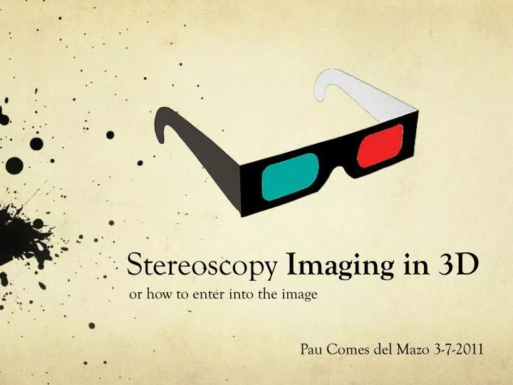 stereoscopy imaging in 3d