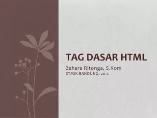 tag dasar html